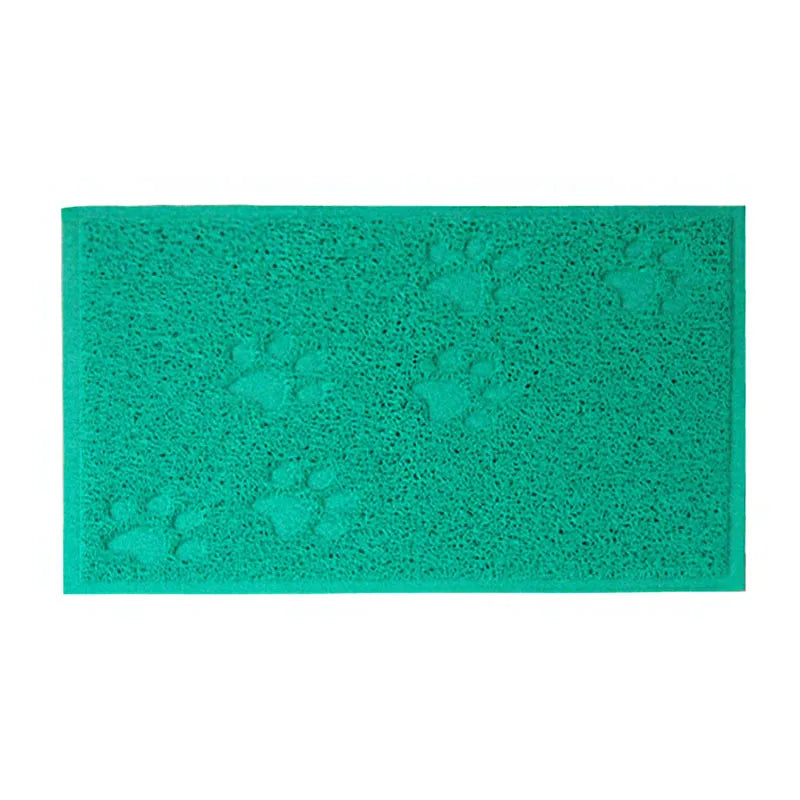 Pet Cat Litter Mat Portable Soft Paws Printed Pad Waterproof Non Slip Pad for House Floor Car Cleaning Supplies PVC Thicken Mat