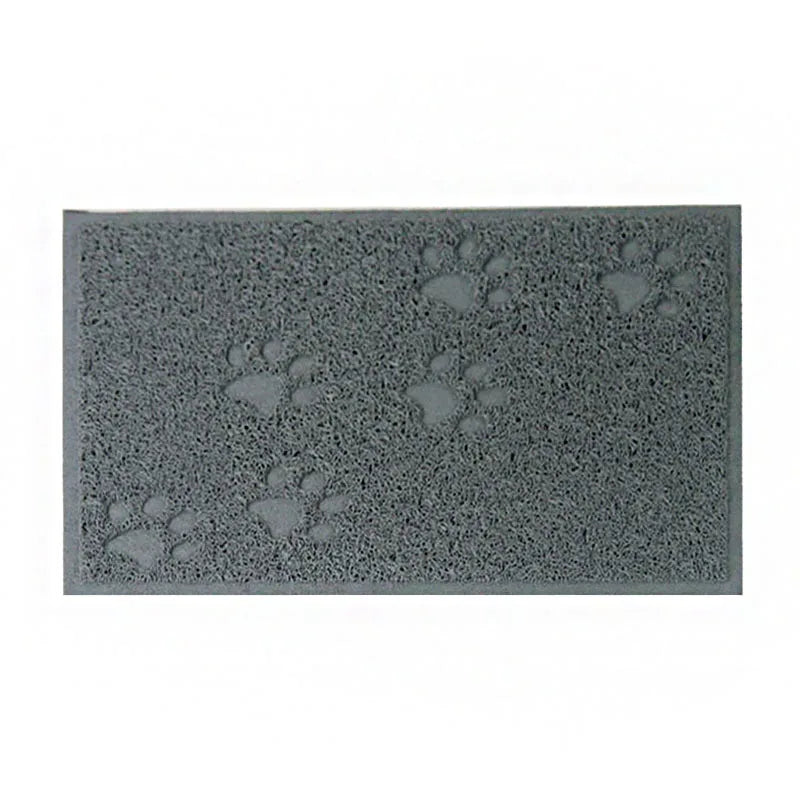 Pet Cat Litter Mat Portable Soft Paws Printed Pad Waterproof Non Slip Pad for House Floor Car Cleaning Supplies PVC Thicken Mat