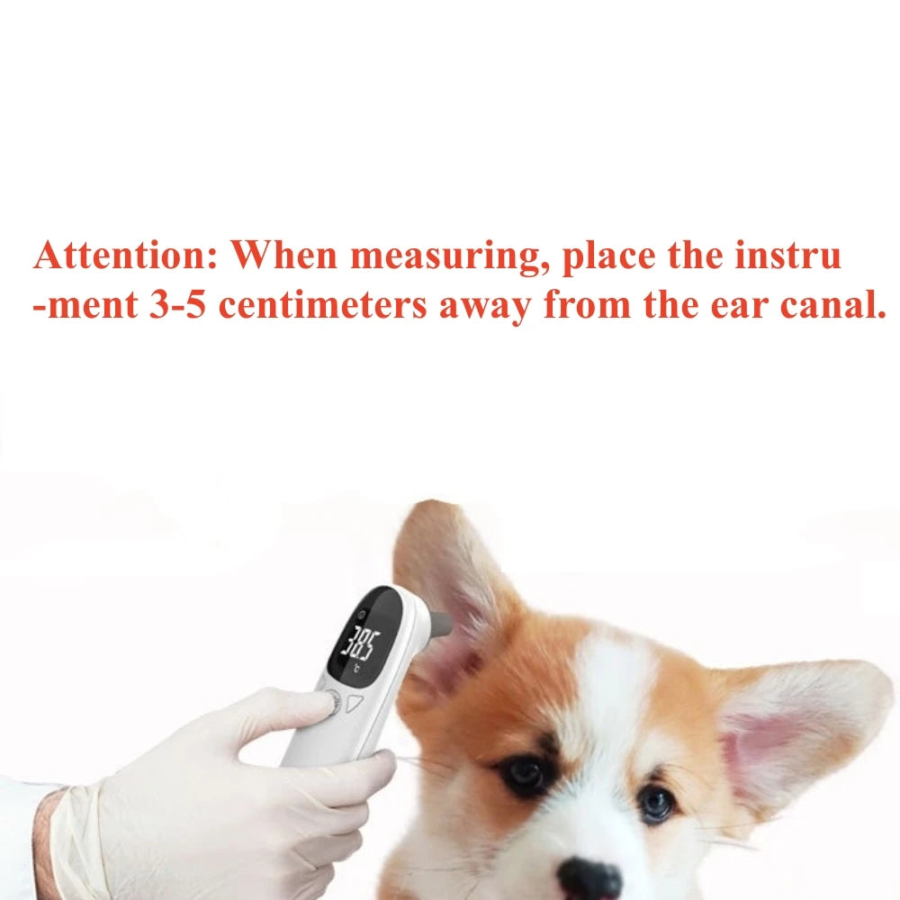 Infrared Pet Dog Cat Ear Thermometer Medical Animal Measuring Electronic Thermometer Non-contact Home Veterinary Equipment Quick