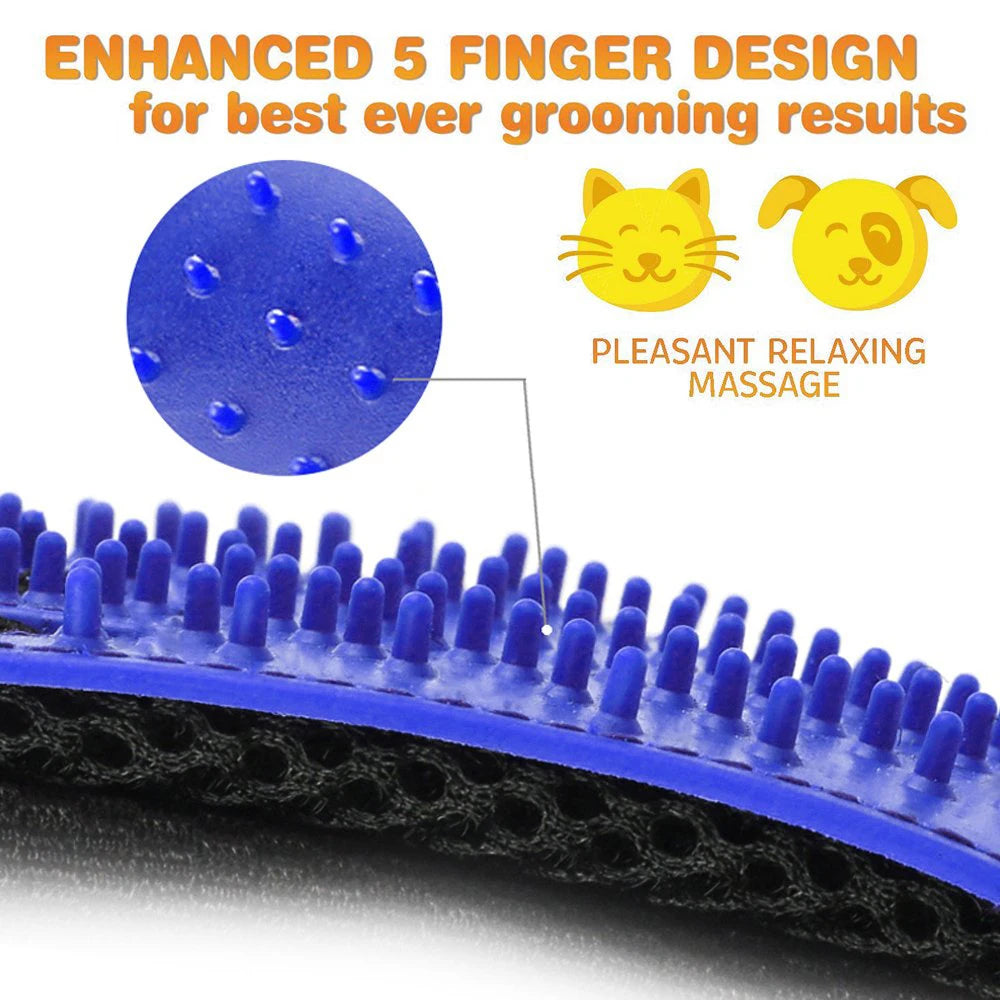 1Pcs Cat Hair Removal Gloves Pet Beauty Cleaning Brush Plastic Durable Convenient Cat/Dog Massage Gloves Pet Hair Removal Tool