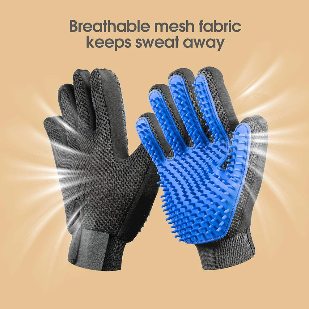 1Pcs Cat Hair Removal Gloves Pet Beauty Cleaning Brush Plastic Durable Convenient Cat/Dog Massage Gloves Pet Hair Removal Tool