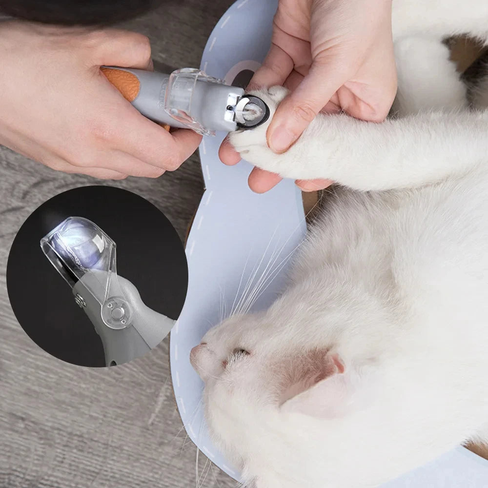 Professional Pet Nail Clipper Scissors for Cats And Dogs with LED Light - Nail Cutter And Toeclaw Tool for Pets