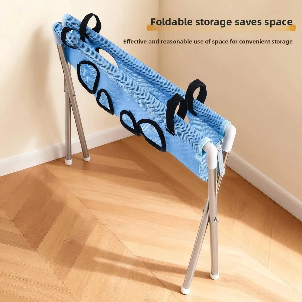 Portable Pet Grooming Bath Hammock Stand Adjustable Dog Cat Washing Restraint Mesh Support Rack Foldable Pet Bathing Drying Groo